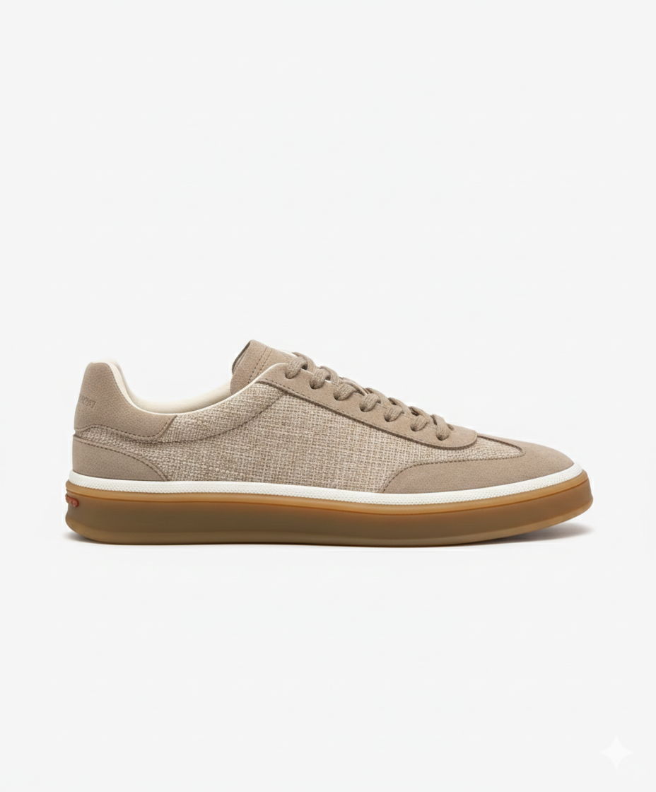 Tennis Walk Beige Sneaker Calfskin