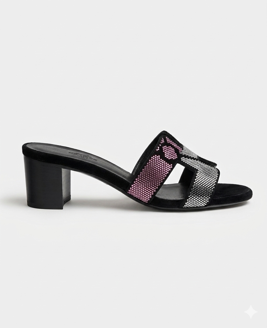 Hermes Oasis Sandals Figure Artistique Motif