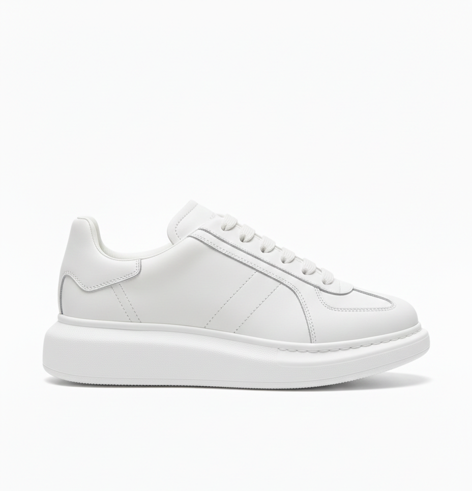 Oversized Retro Full white Low Top Sneakers