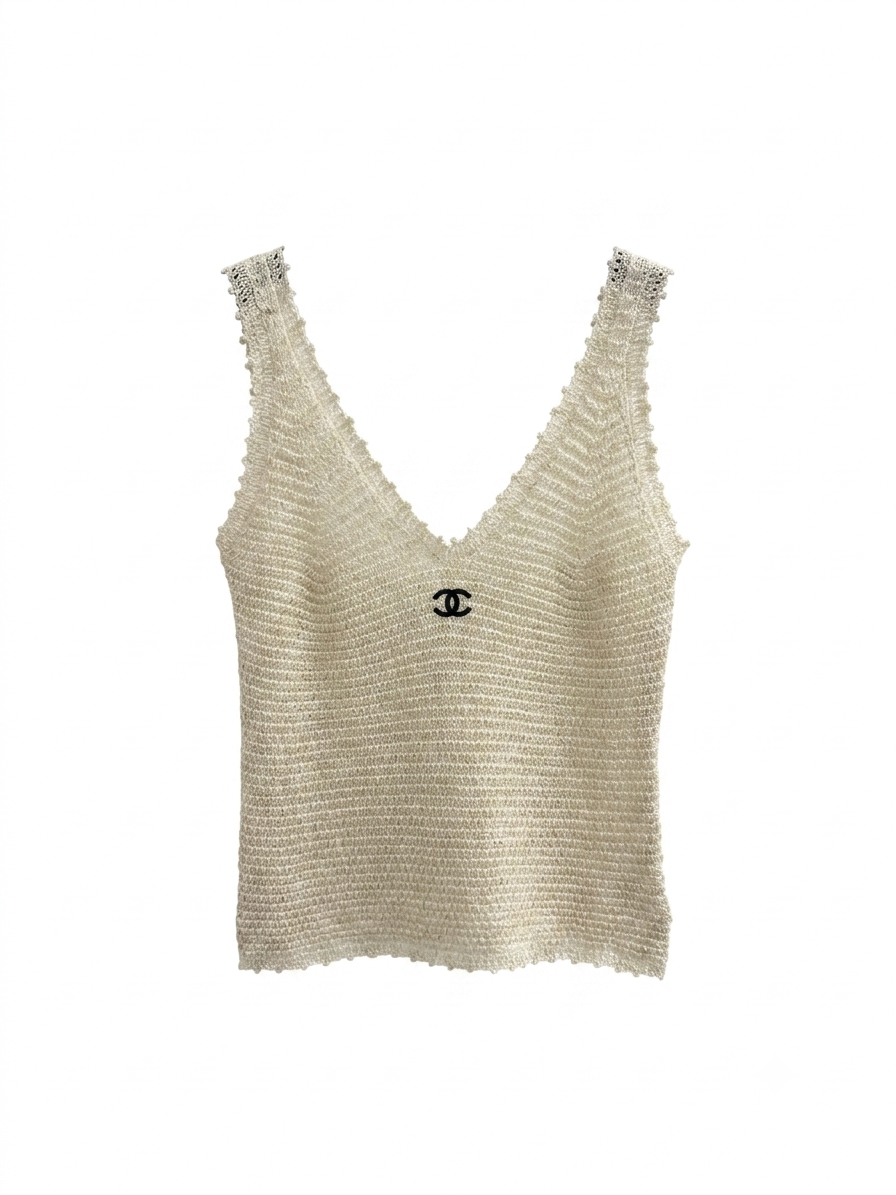 Chanel Ribbed Tank Top