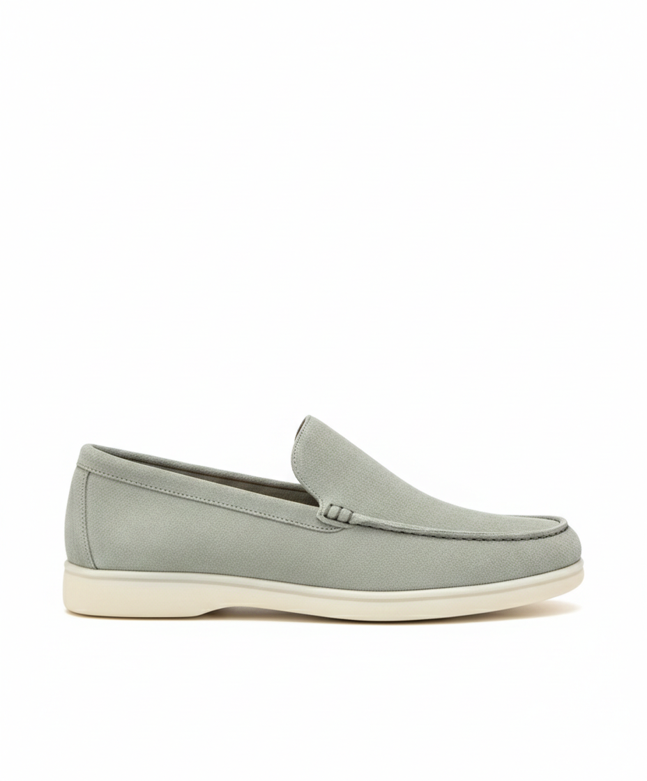Moccasins Summer Walk Sage Green Suede