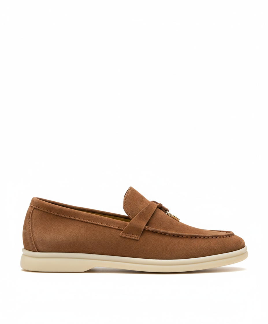 Moccassins Cider Camel Suede Summer Charms Walk