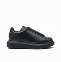 Oversized Full Black Crocodile leather sneakers