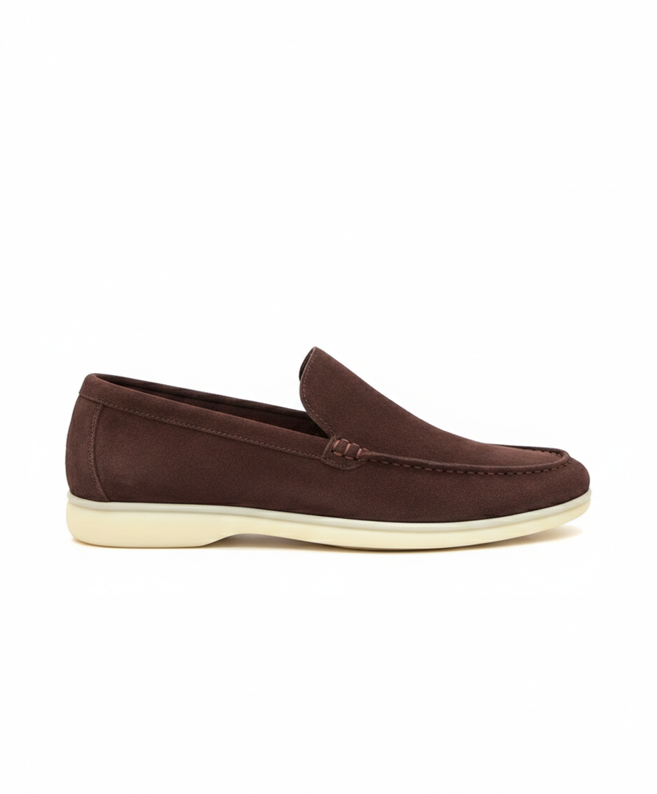 Moccasins Summer Walk Dark Brown Suede
