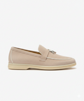 Moccassins Sandstone/White Suede Summer Charms Walk
