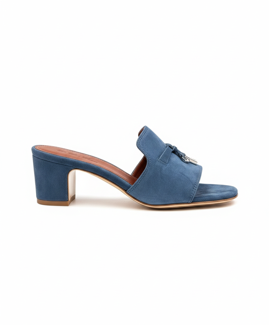Summer Charms Sandal Blue Suede Goatskin