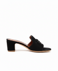 Summer Charms Sandal Black Suede Goatskin