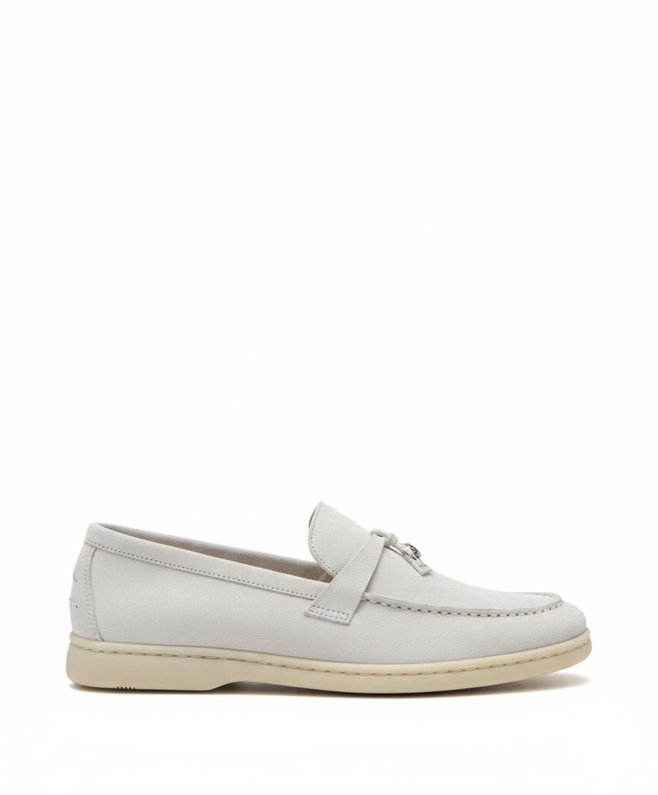 Mocassins Sky Blue Suede Summer Charms Walk