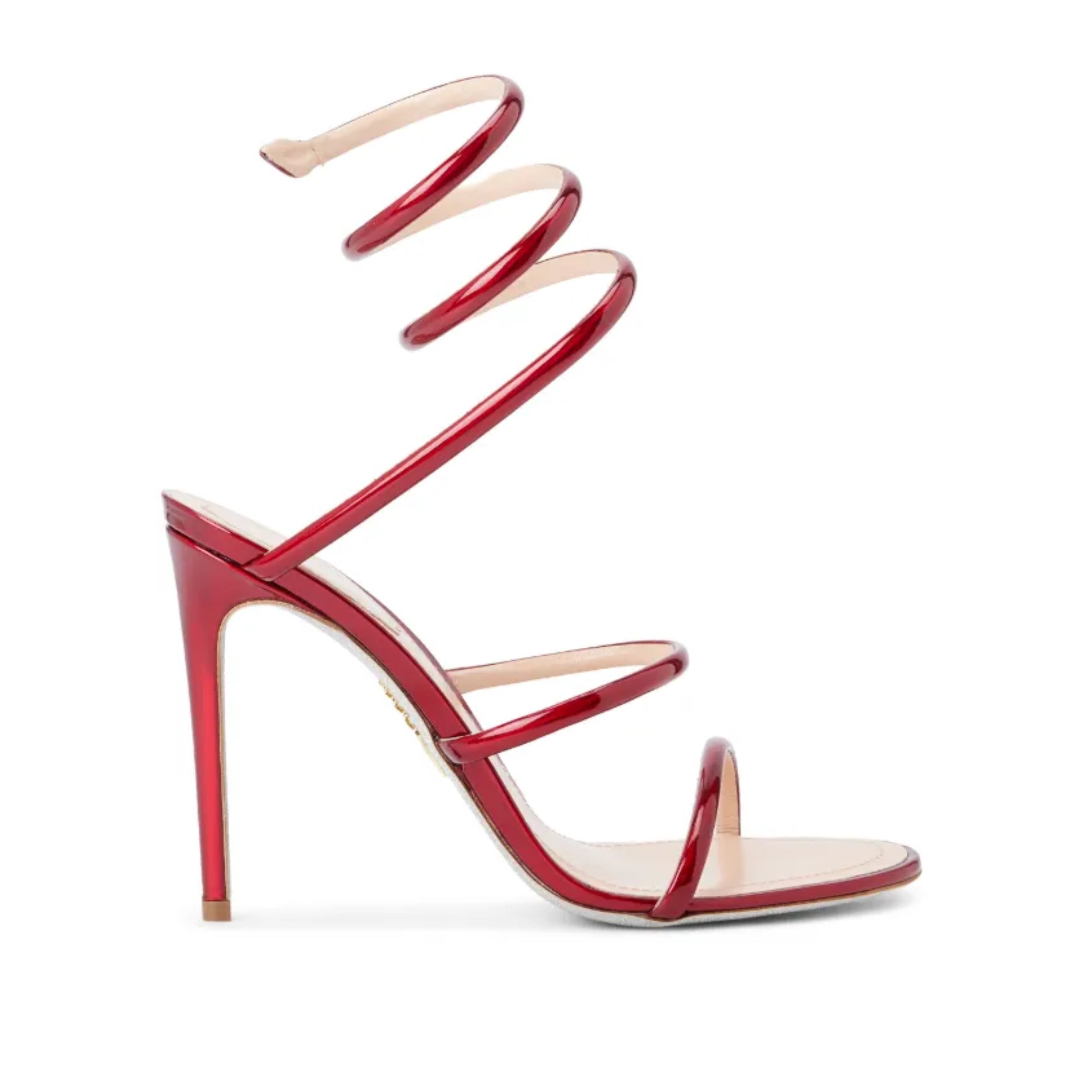 Cleo Serpente Metallic Red Sandal