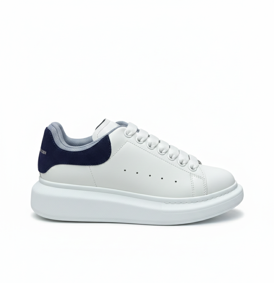 Oversized Double Heel Tab Navy blue Sneakers