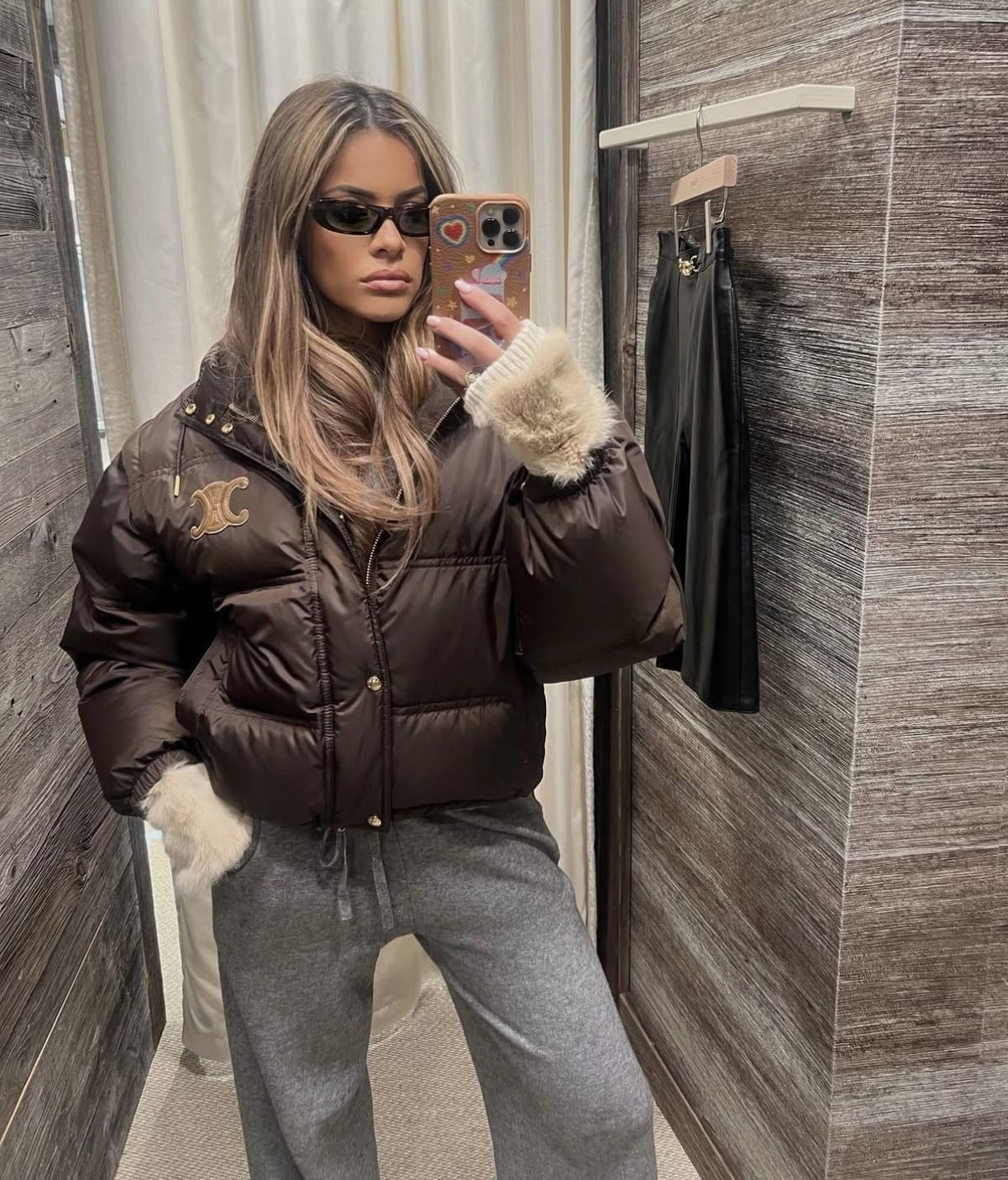 Celine Brown Down Jacket