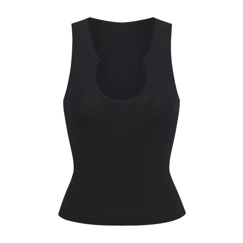 JERSEY SLEEP SPLIT NECK TANK