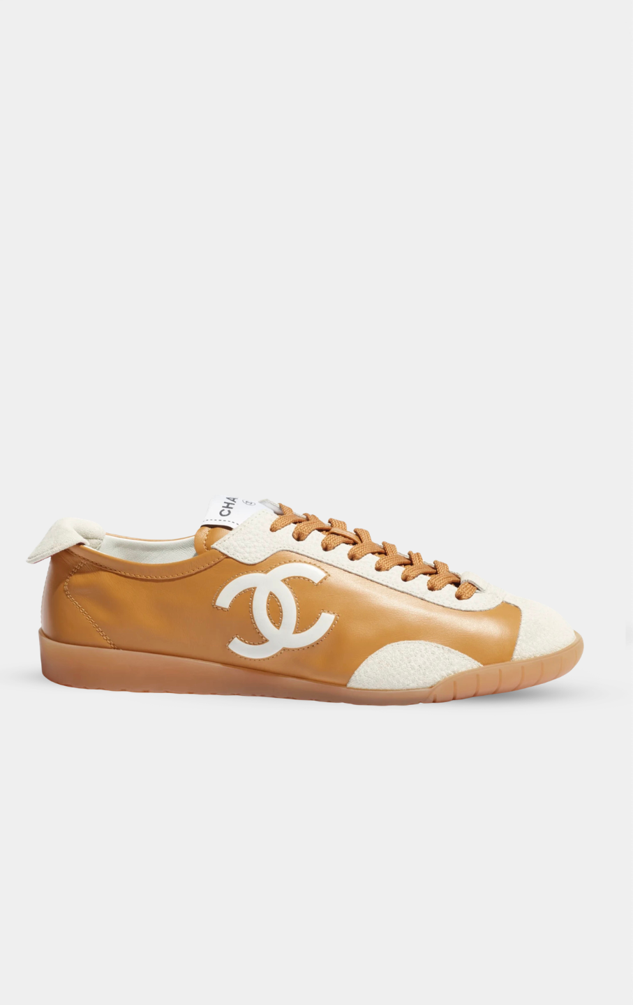 CHANEL SS'26 Light Brown & White Sneakers