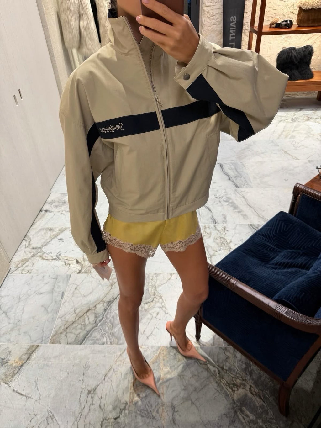 SAINT LAURENT JACKET IN COTTON