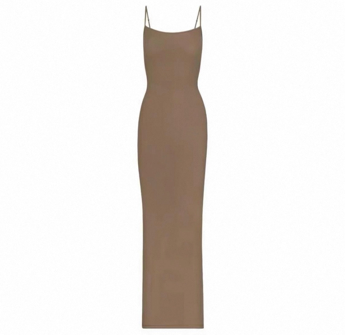 SOFT LOUNGE LONG SLIP DRESS