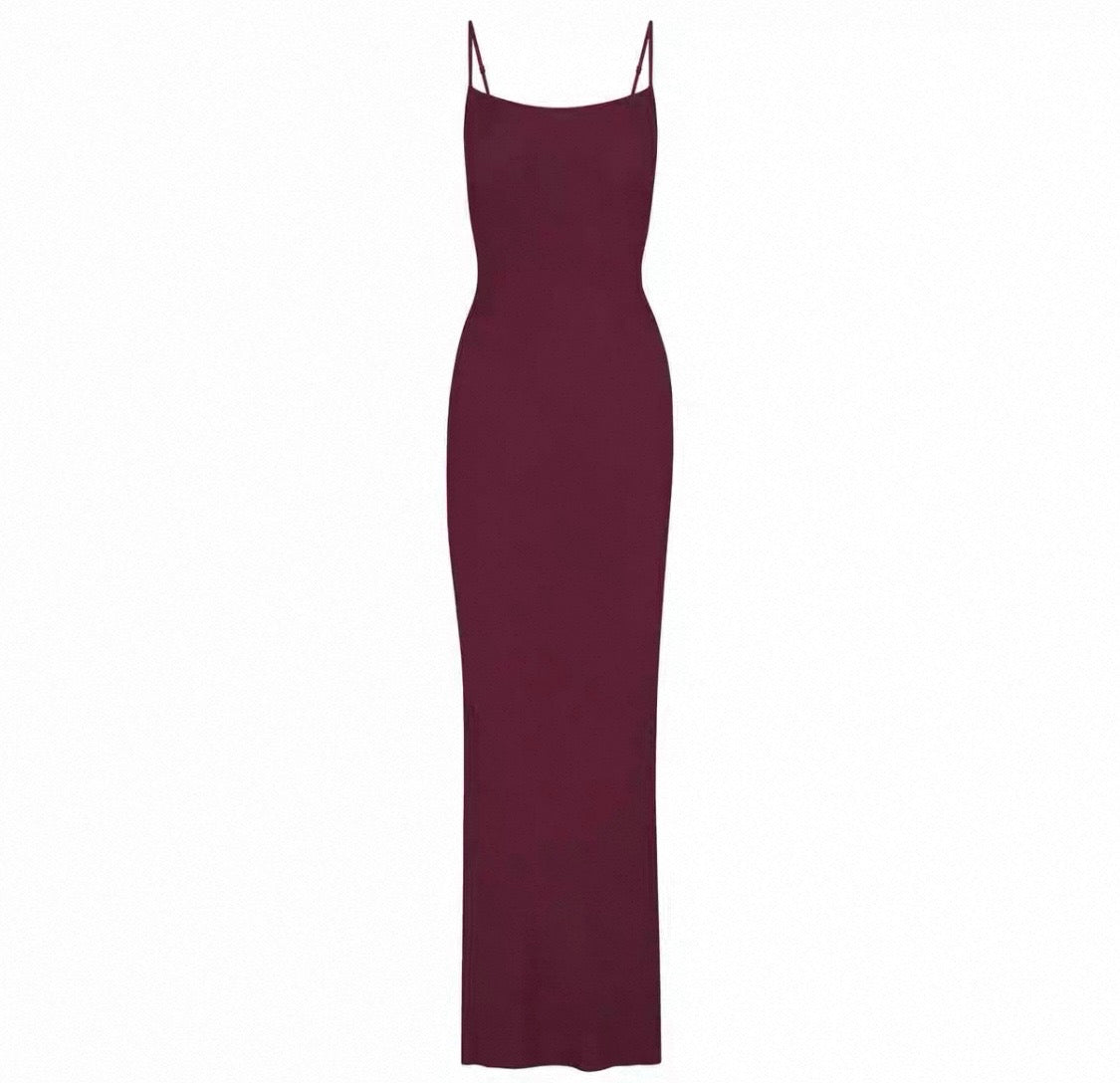 SOFT LOUNGE LONG SLIP DRESS