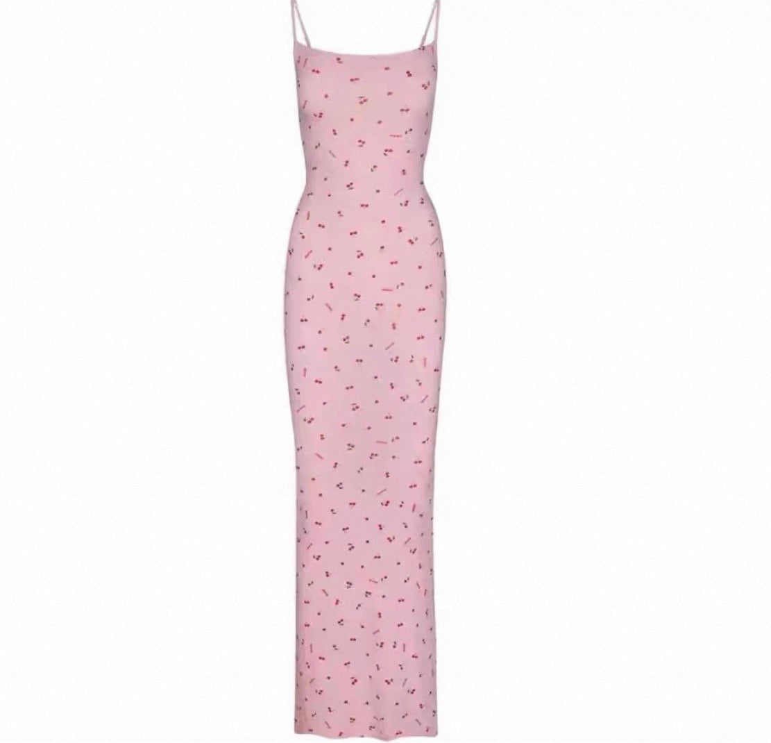 SOFT LOUNGE LONG SLIP DRESS