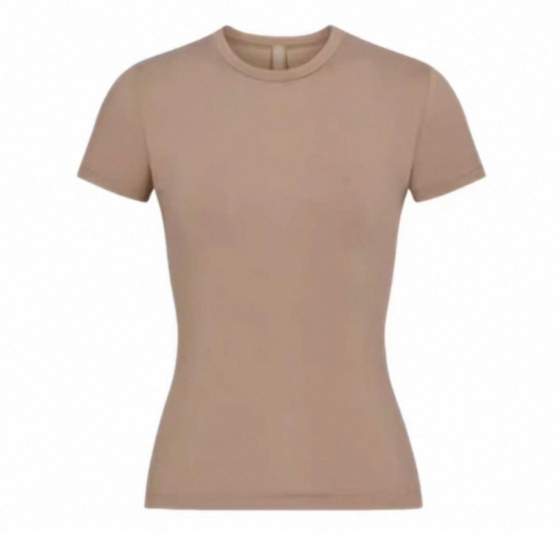 COTTON RIB T-SHIRT