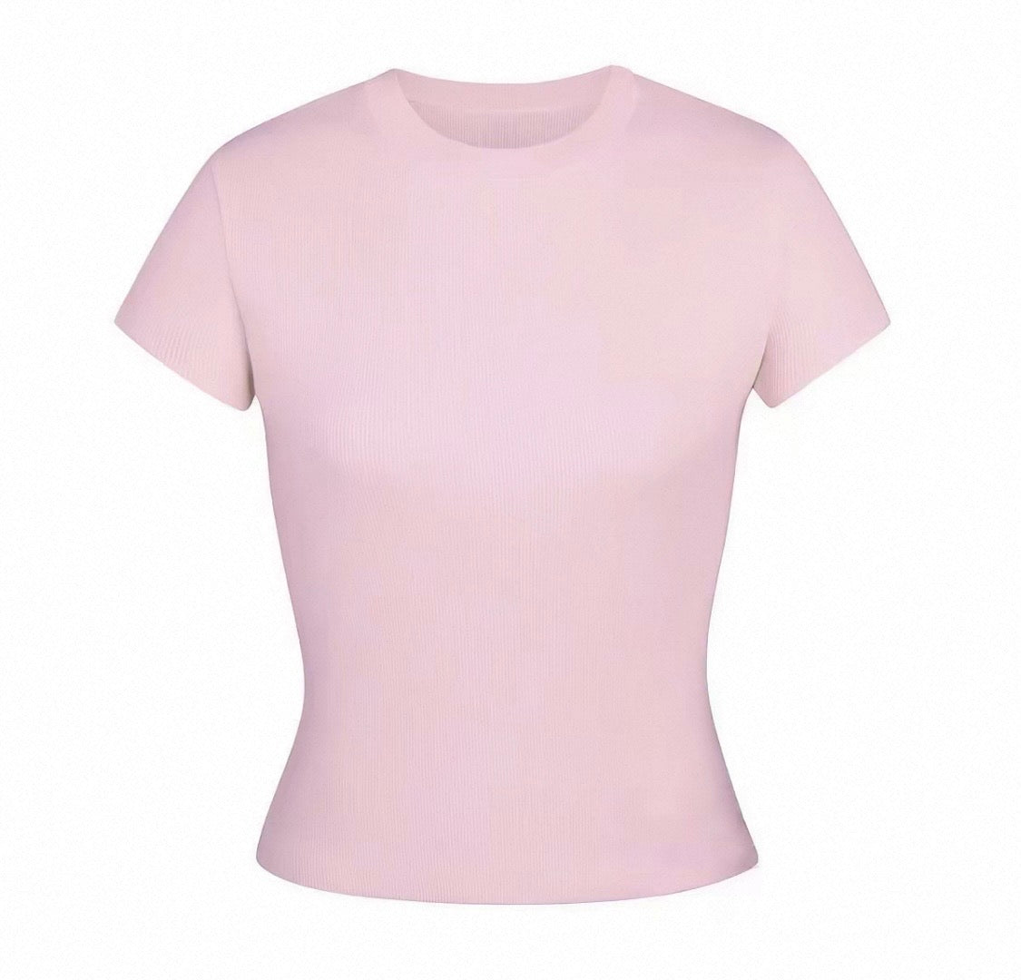 COTTON RIB T-SHIRT