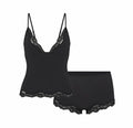 FITS EVERYBODY LACE TRIANGLE CAMI AND BOY SHORT SET