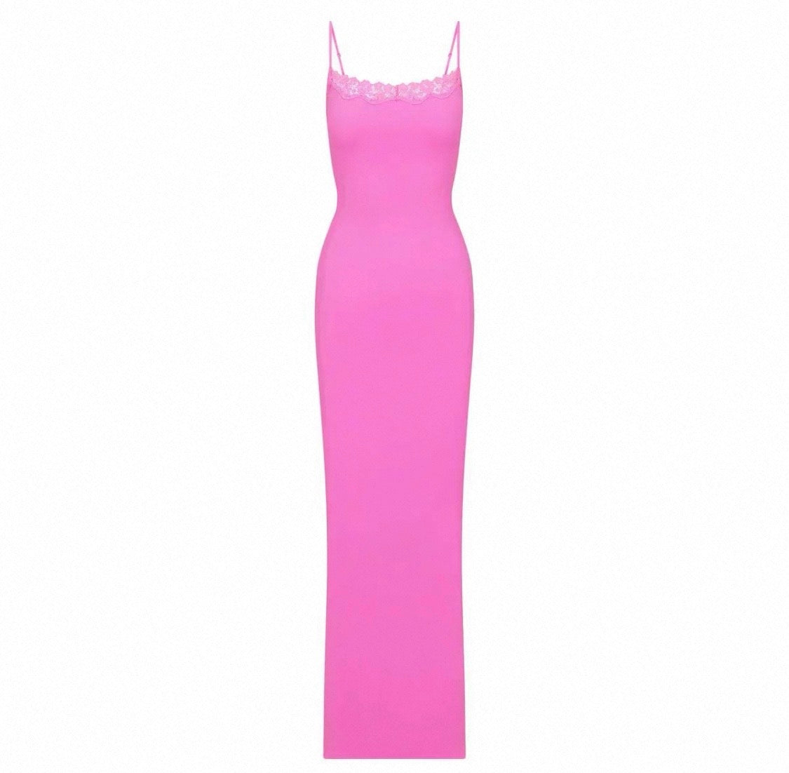 FITS EVERYBODY LACE LONG SLIP DRESS