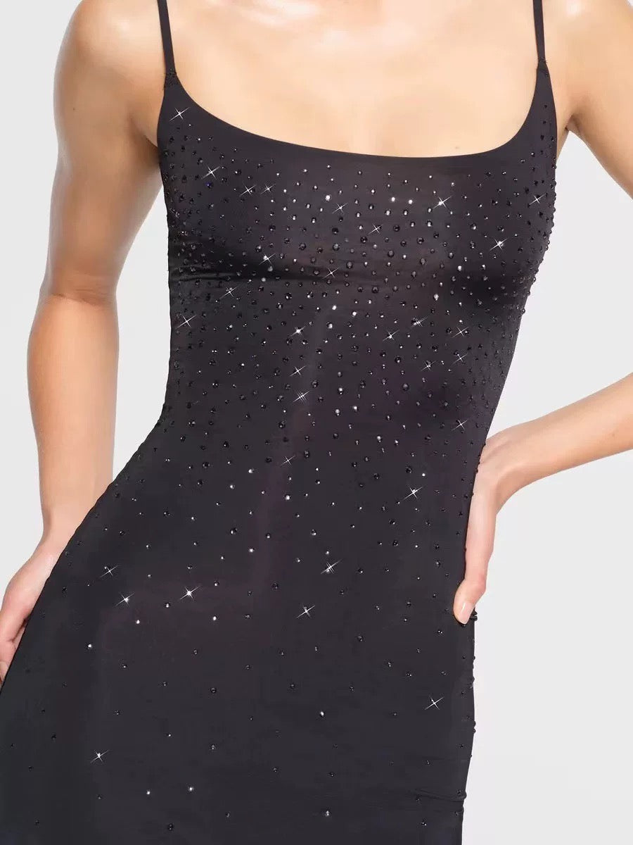 Skims x Swarovski crystal dress