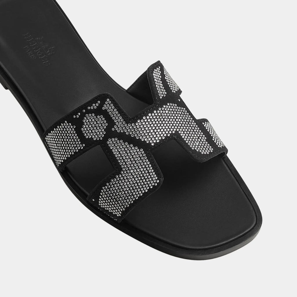 Hermès Oran Figure Artistique Rhinestone Sandal
