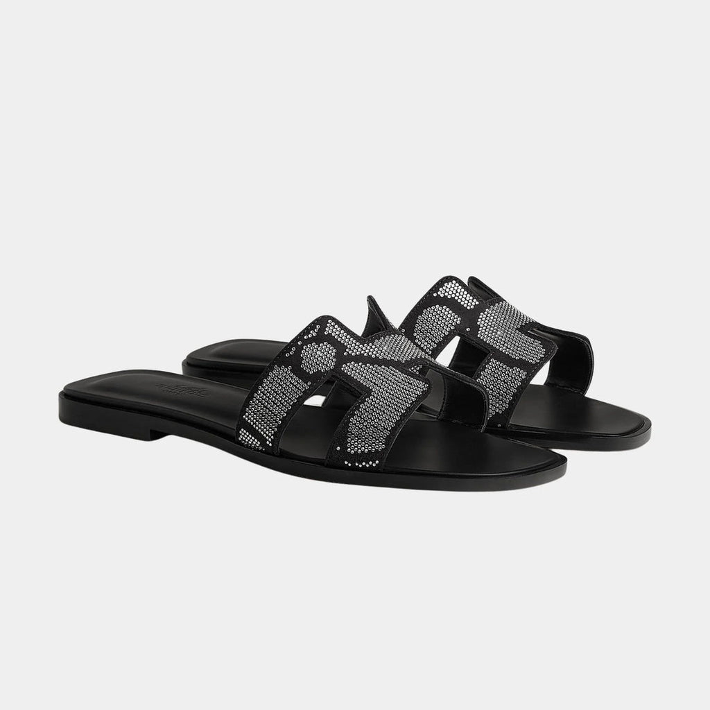 Hermès Oran Figure Artistique Rhinestone Sandal