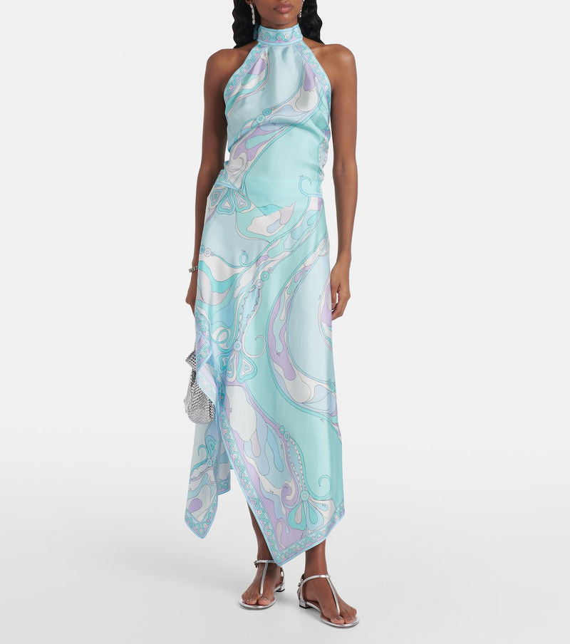 Pucci Aqua Mirage Asymmetrical Set
