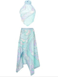 Pucci Aqua Mirage Asymmetrical Set