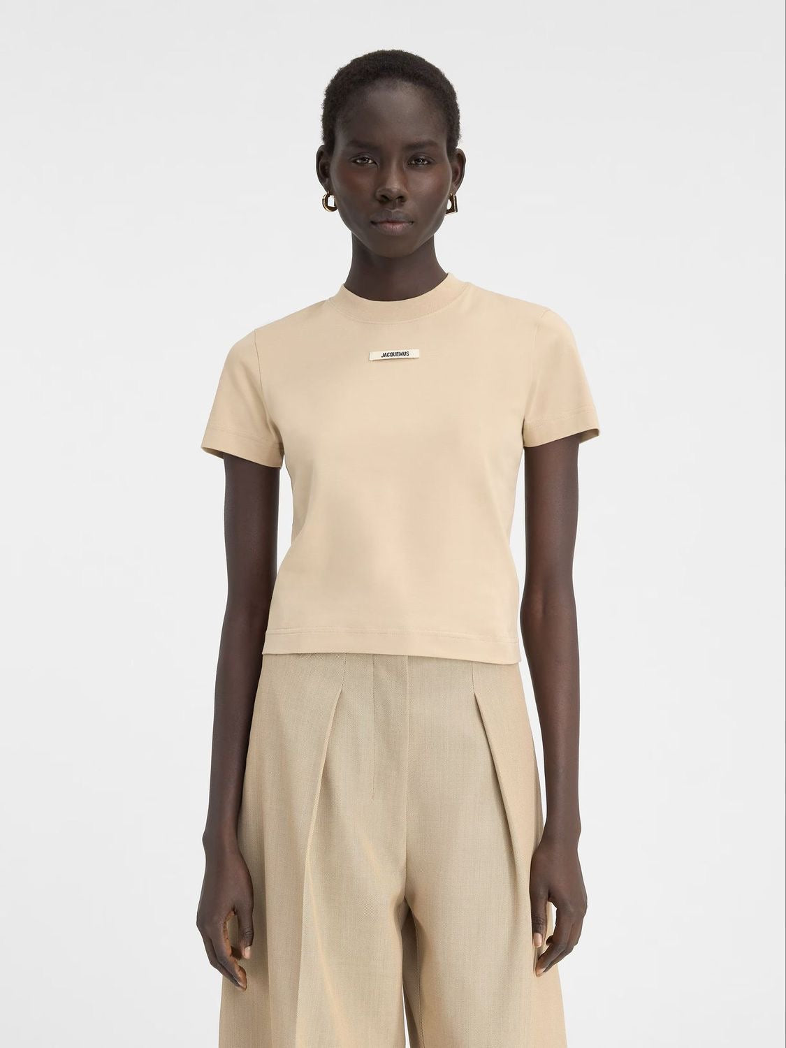LES CLASSIQUES The Gros Grain t-shirt in Beige