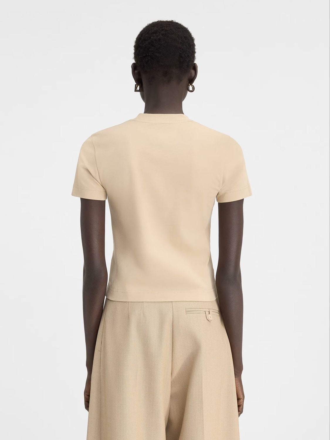 LES CLASSIQUES The Gros Grain t-shirt in Beige