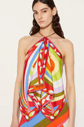 PUCCI Kaleido Silk Halter Top