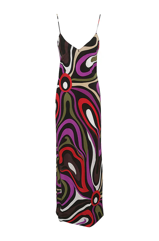 PUCCI Notturno Wave Silk Slip Gown