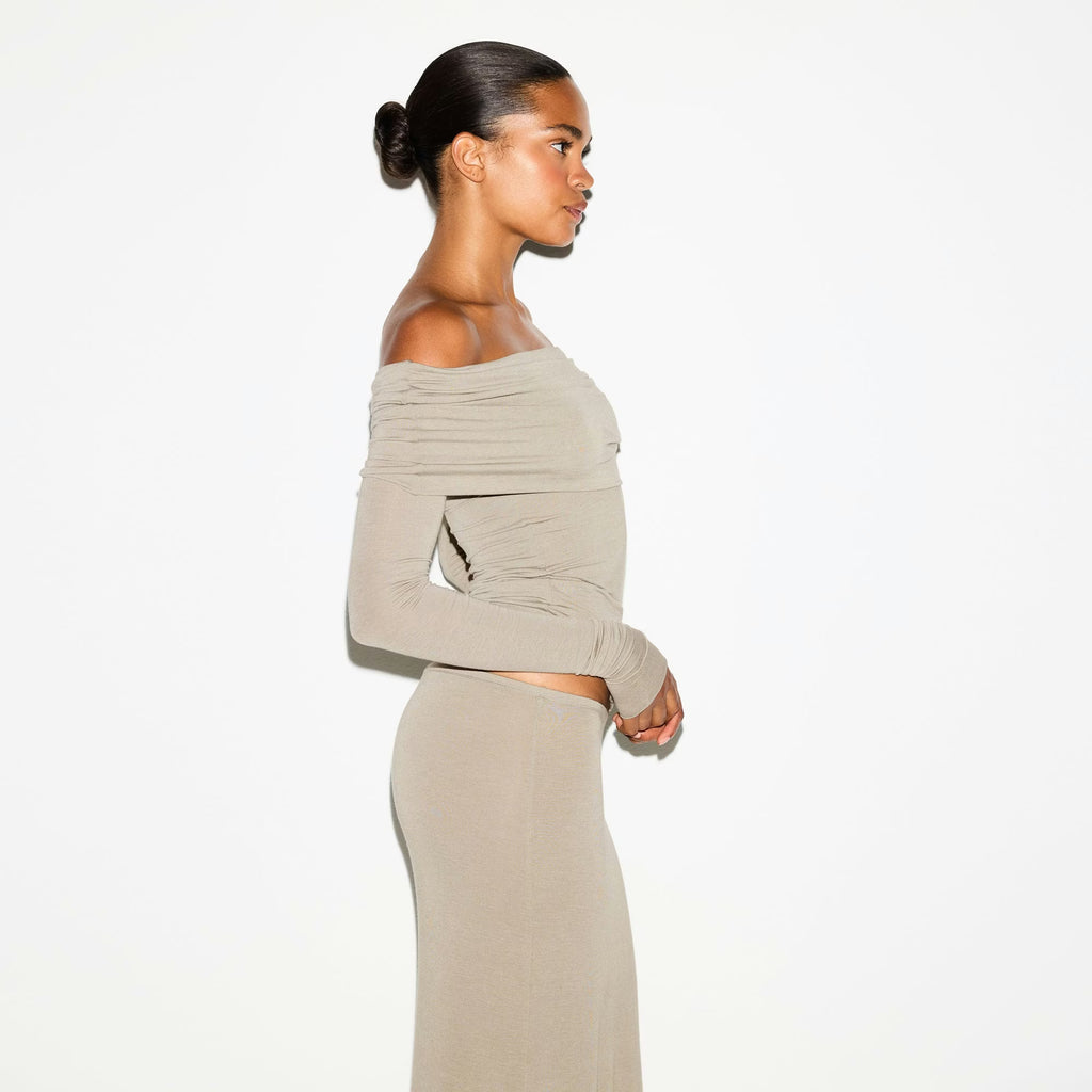 SHEER MODAL OFF THE SHOULDER SET