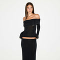 SHEER MODAL OFF THE SHOULDER SET