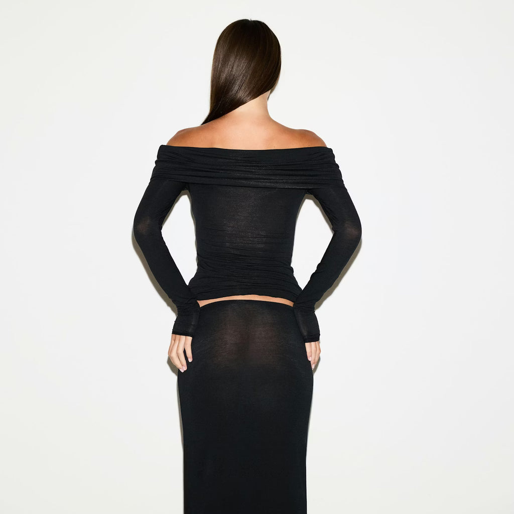 SHEER MODAL OFF THE SHOULDER SET