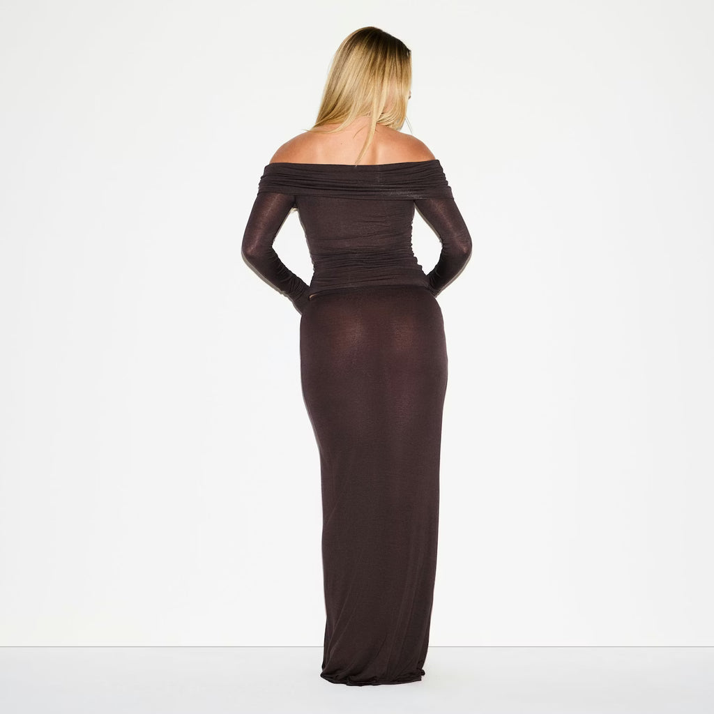 SHEER MODAL OFF THE SHOULDER SET