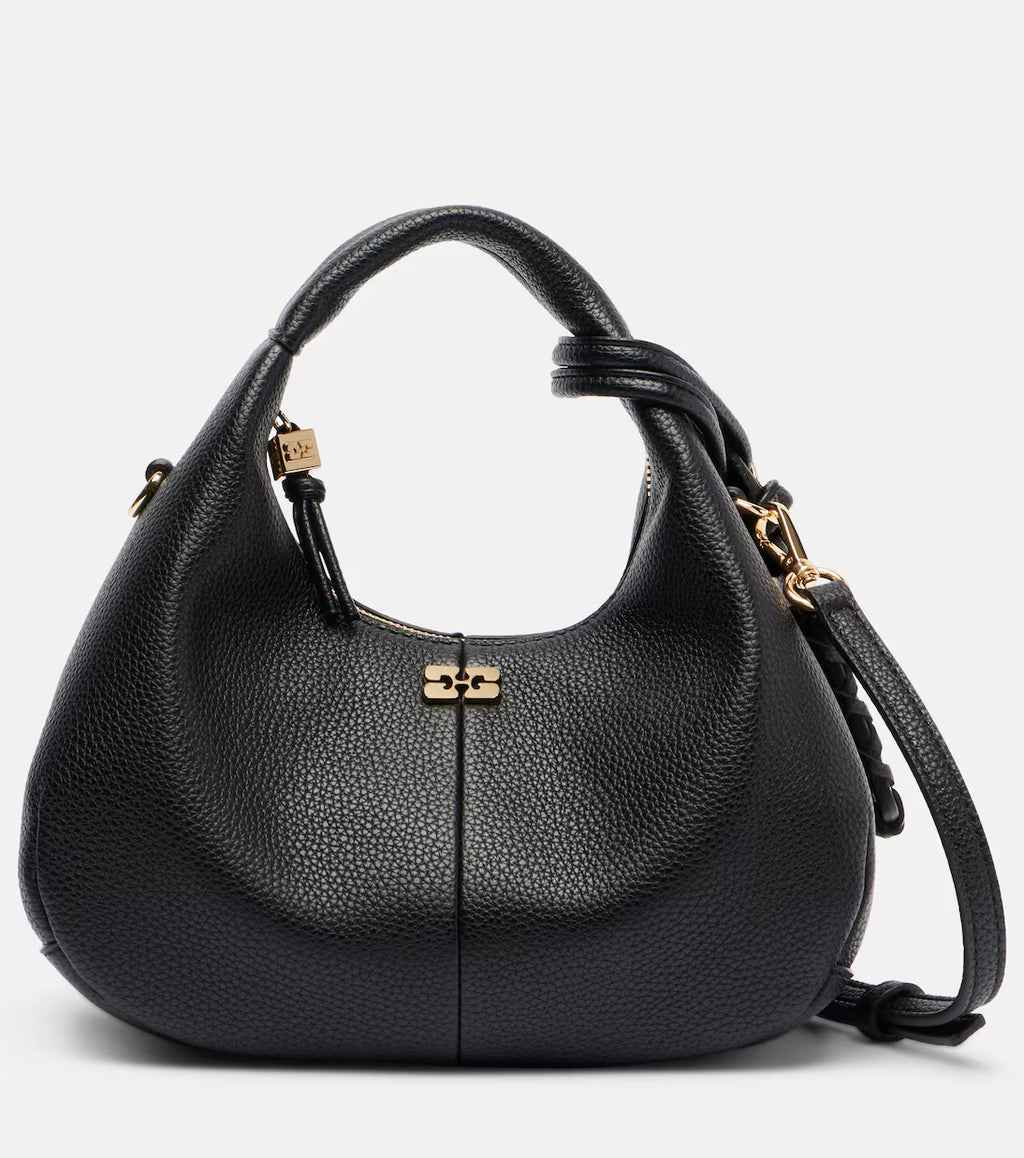 GANNI Mini Black Hobo bag