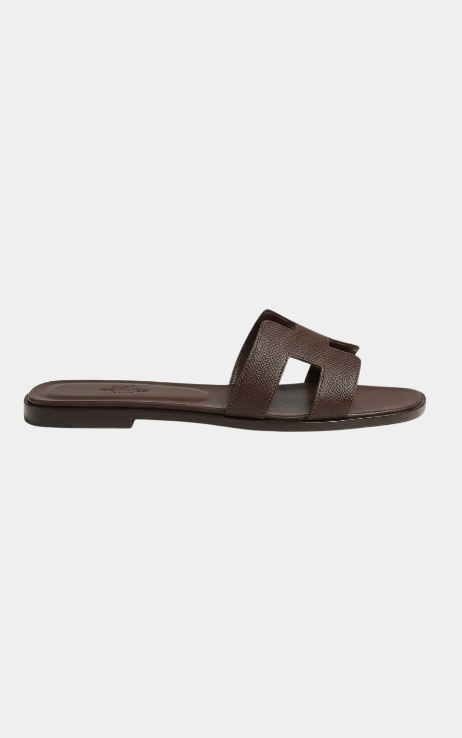 Hermès Oran Dark Brown Sandal