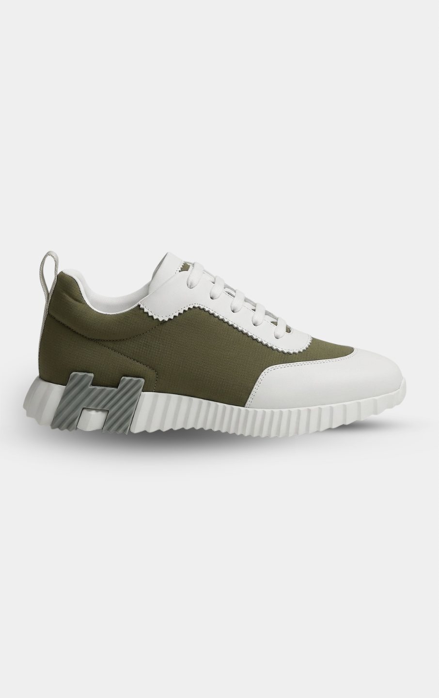 Hermès Bouncing Olive/White Sneaker
