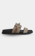 Hermès Jackson Brown Suede Sandal