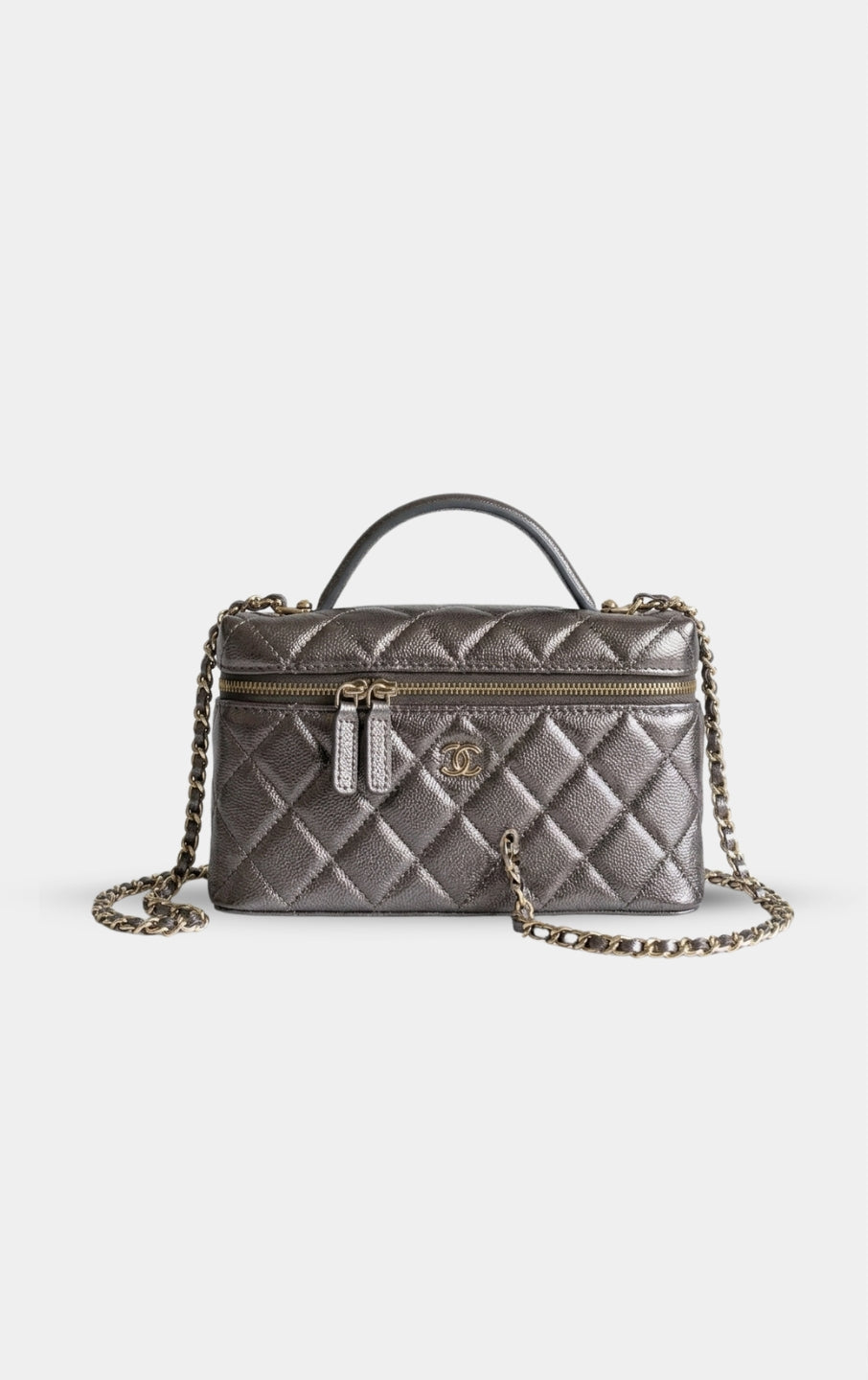  Chanel Top Handle Long Vanity Case