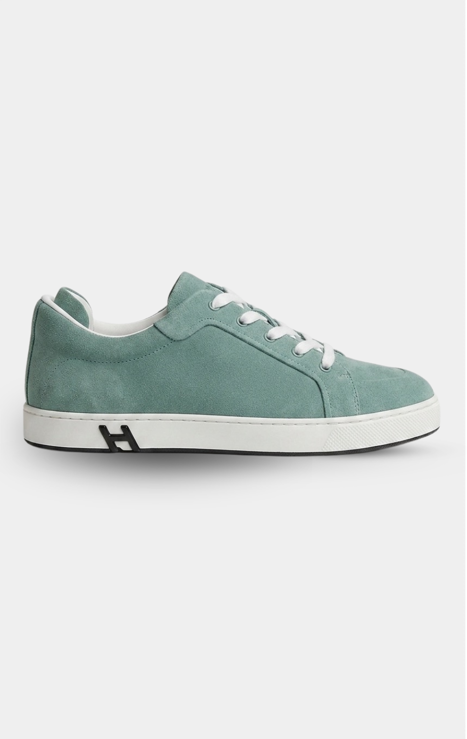 Hermès Kid Aqua Suede Sneaker