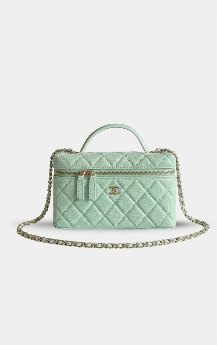  Chanel Top Handle Long Vanity Case