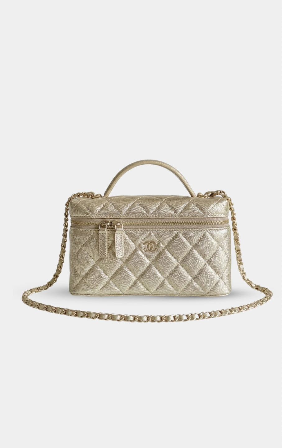  Chanel Top Handle Long Vanity Case