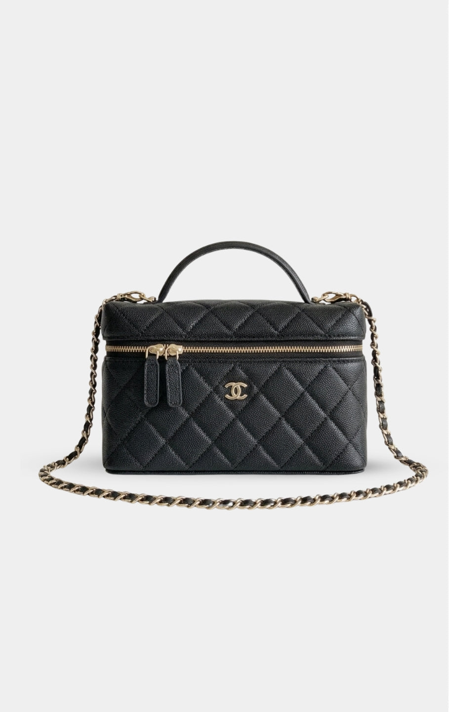  Chanel Top Handle Long Vanity Case
