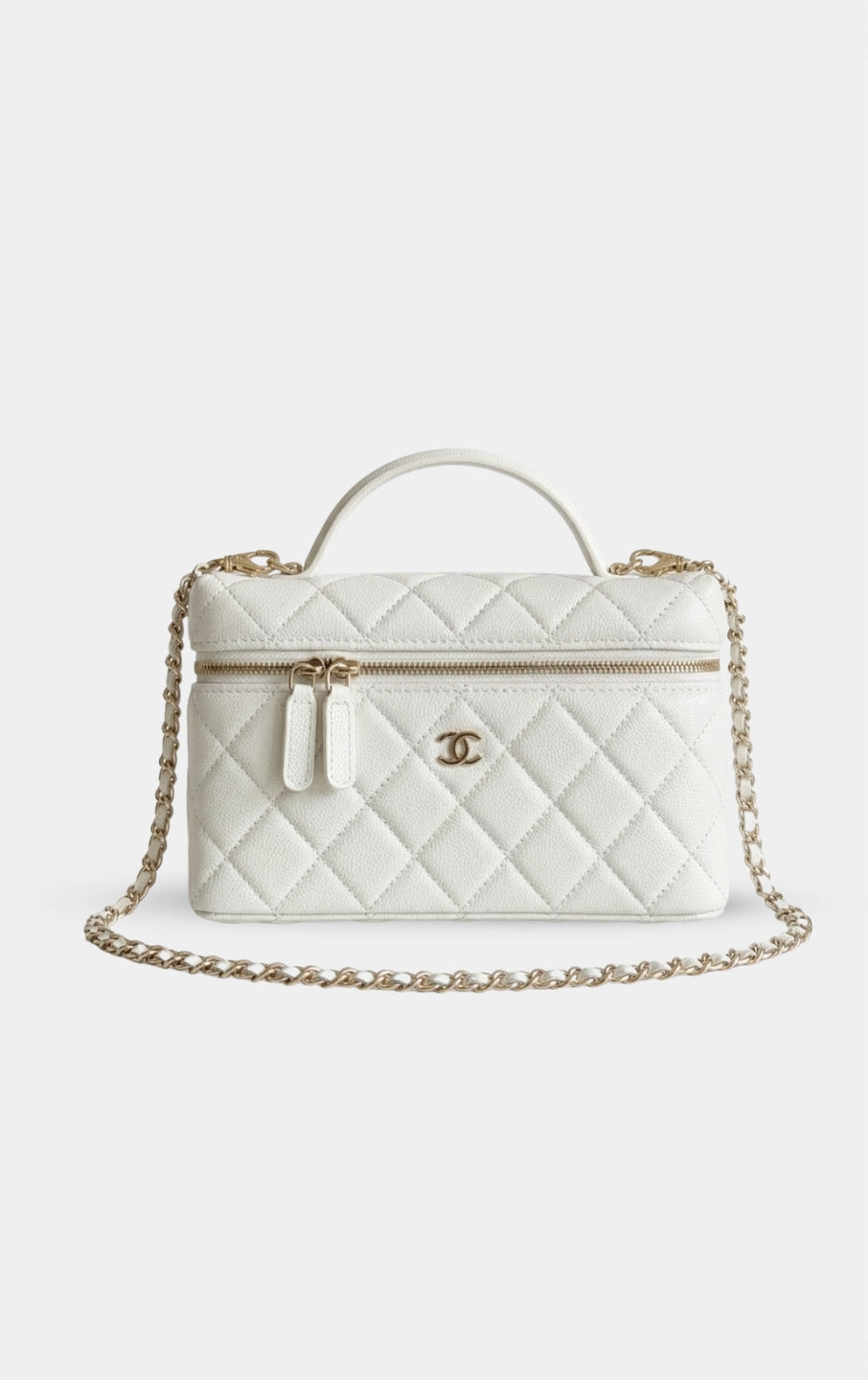  Chanel Top Handle Long Vanity Case