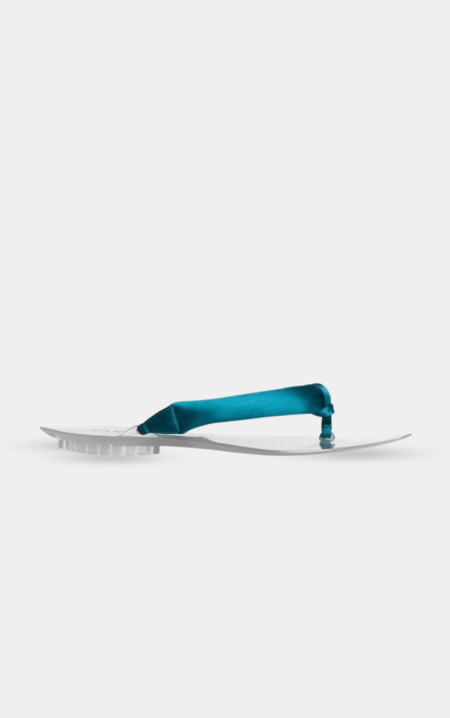 ALAÏA EMERALD INVISIBLE THONG IN SATIN