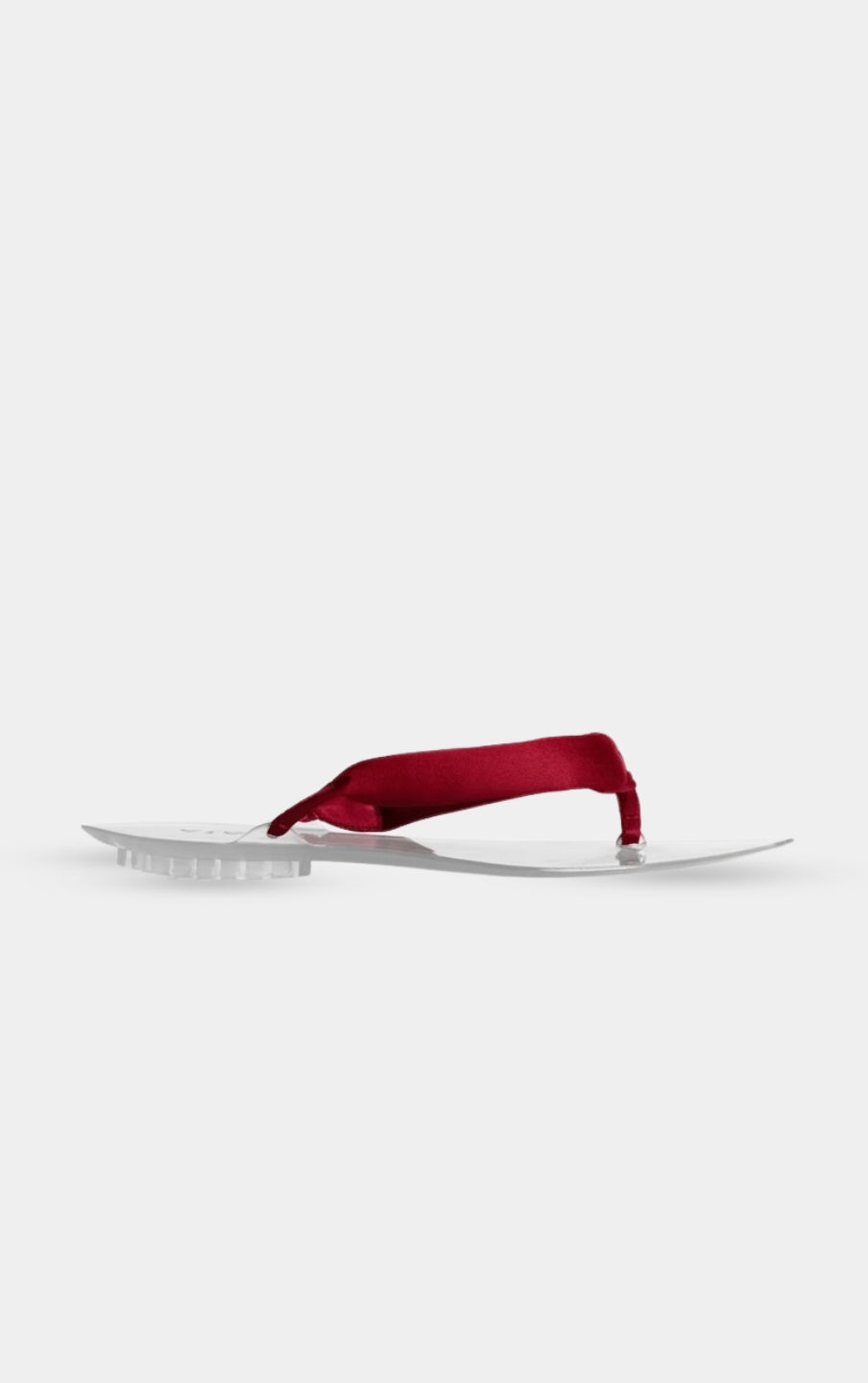 ALAÏA CHERRY INVISIBLE THONG IN SATIN